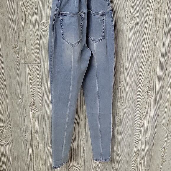 Fashion Nova Jean Overalls Womens Size 1 Waist 25 NWT - Picture 7 of 15